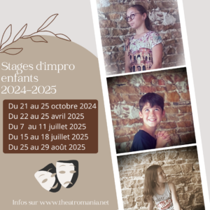 stages theatre enfants 2024-2025